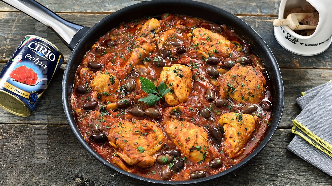 Chicken Cacciatore Cc Eng Sub Jamilacuisine Youtube