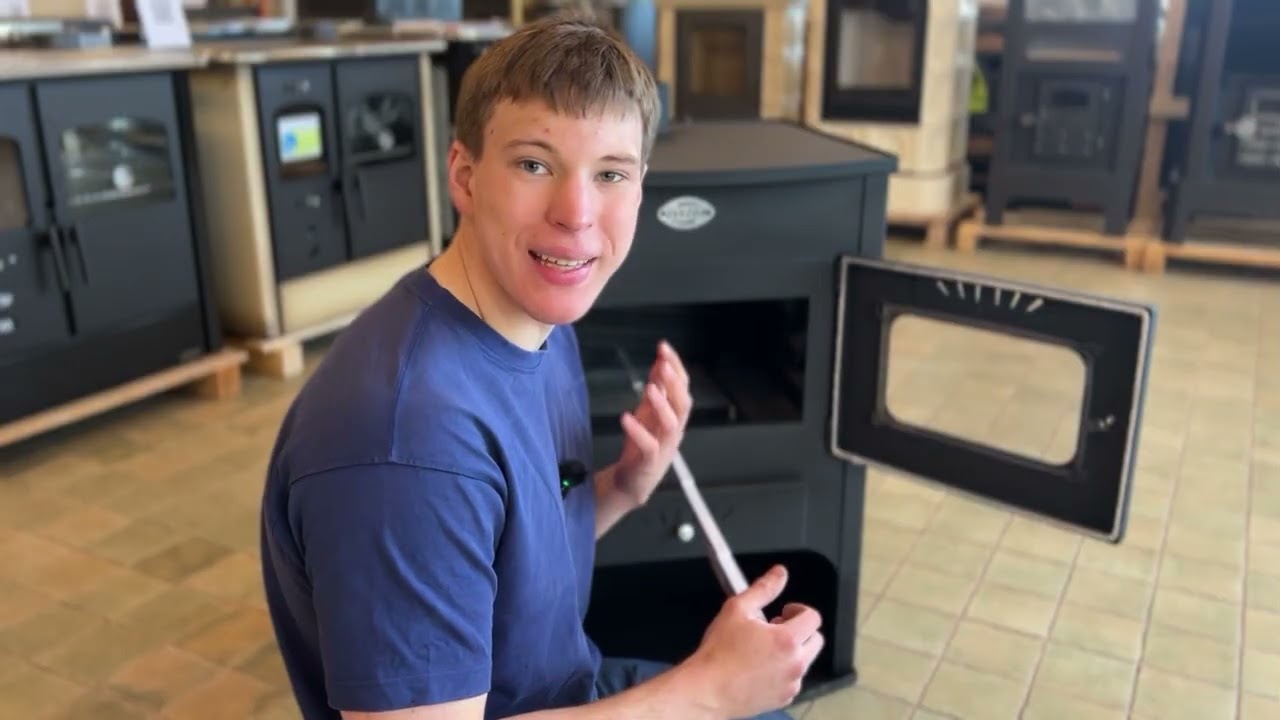 Centrālapkures kamīnkrāsns ar sildvirsmu HUGO 15kW | CEPLIS.EU