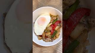 豚肉のメープル生姜焼き🩷 Pork stir-fry with maple ginger sauce  #昼食#メープルシロップ #Maple syrup
