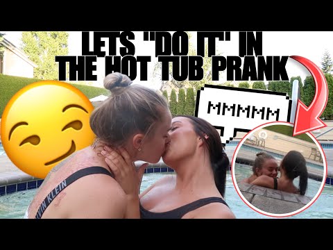 KISSING MY GIRLFRIEND & ASKING HER TO “DO IT” IN THE HOT TUB PRANK 🥵 *GETS JUICY*