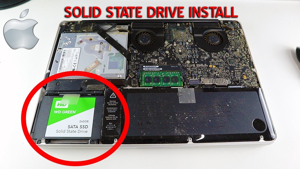 How to install a SSD a Macbook? - YouTube