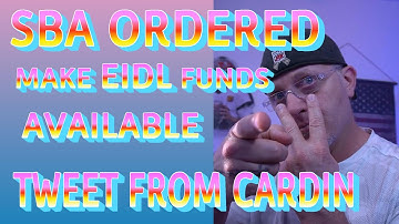 BREAKING EIDL UPDATE LOAN Funds GOING BACK INTO SBA for processing  Applications  Tweet from Ben