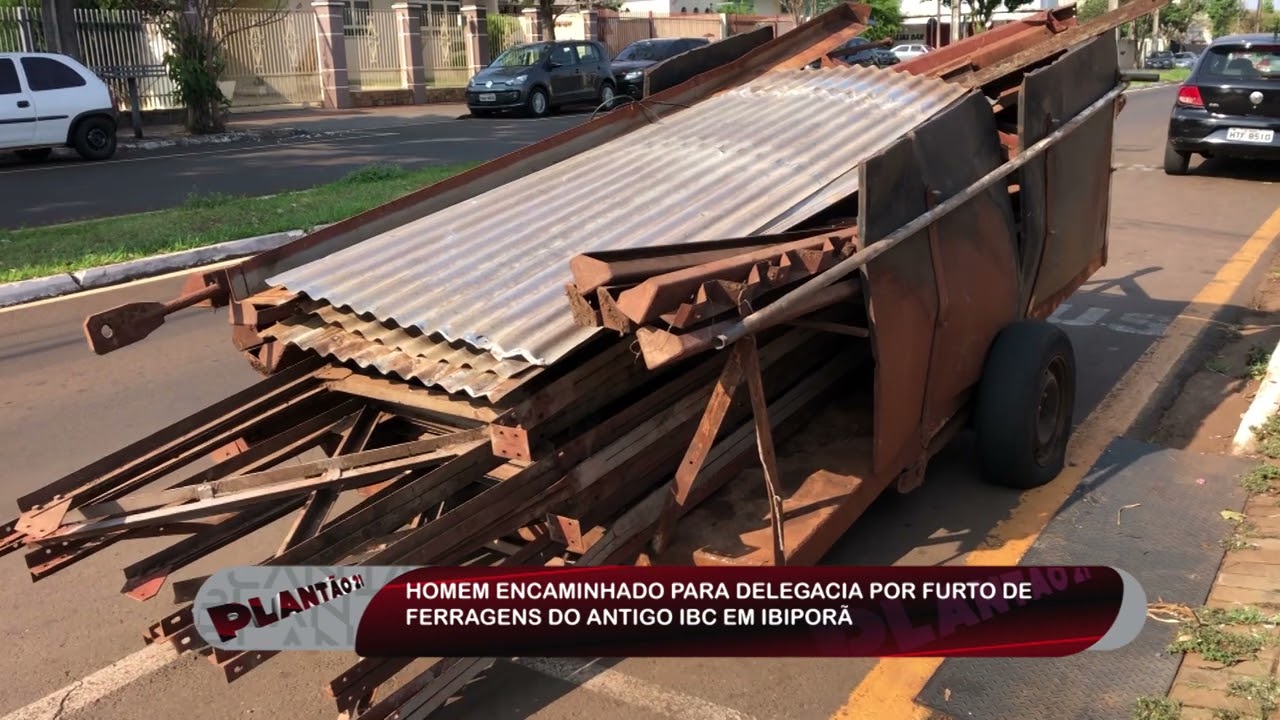 HOMEM FOI ENCAMINHADO PARA DELEGACIA POR FURTO AO ANTIGO IBC EM IBIPORÃ 