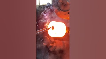 Inside the factory Hot Steel Forging Process in Bearing Production Line #process #forging #machine