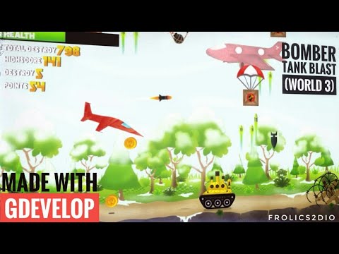 Bomber Tank game testing world 3rd (game made with Gdevelop)