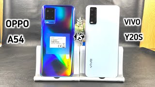 Oppo A54 Vs Vivo Y20S | Comparison And Speed Test | Camera Test |