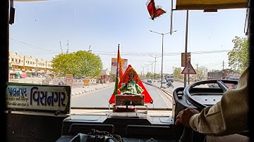 GSRTC Deluxe Express BS3 Bus Driving Video.