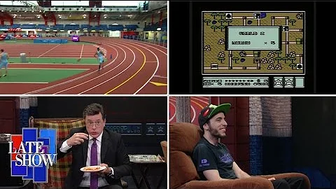 Late Show 3-Legged Race: Video Game Speedrunner Ed...