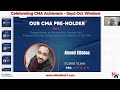 Dr. Mohamed Ismail Celebrating CMA Achievers of Sept-Oct Window ft. IMA Partners Relations Manager
