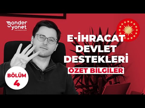 E-İHRACAT DEVLET DESTEKLERİ: ÖZET BİLGİLER (BÖLÜM-4) #shorts