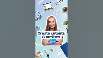 How to create cutouts & add border in Canva #canvatutorial