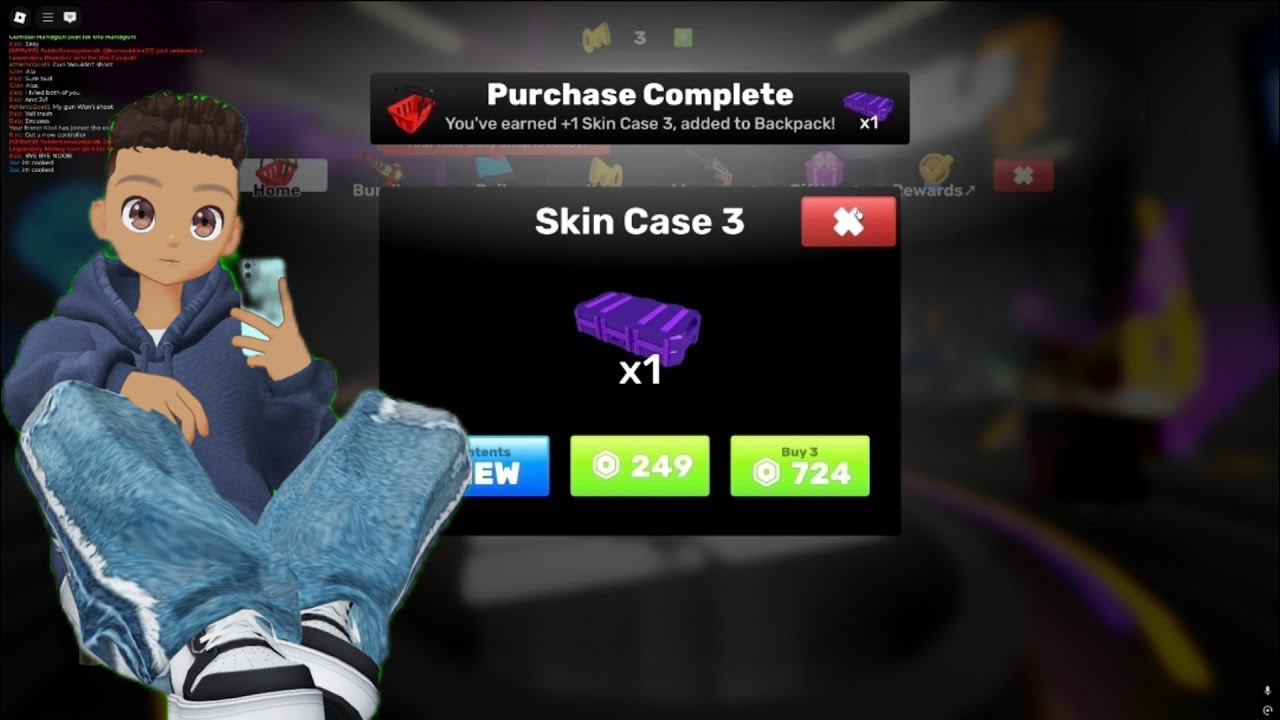 Opening Skin Case 3 in Roblox Rivals - YouTube