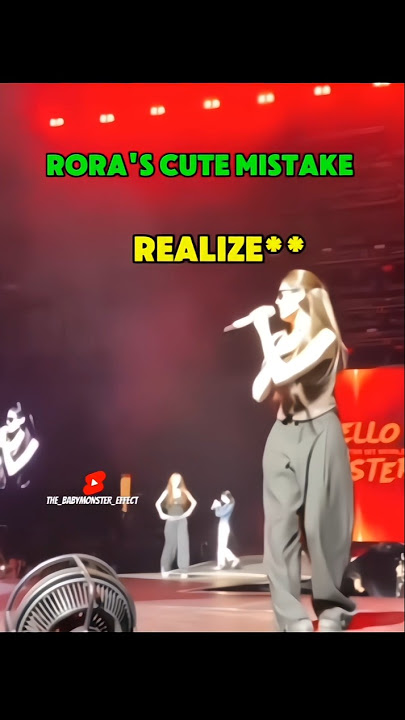 Rora's cute mistake 🫣#rora #babymonster #fypシ゚viral #shorts