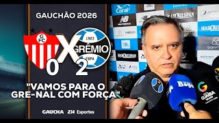 VICE-PRESIDENTE DO GRÊMIO PROJETA O CLÁSSICO GRE-NAL: "VAMOS COM FORÇA" | GUARANY 0x2 GRÊMIO | 21/01