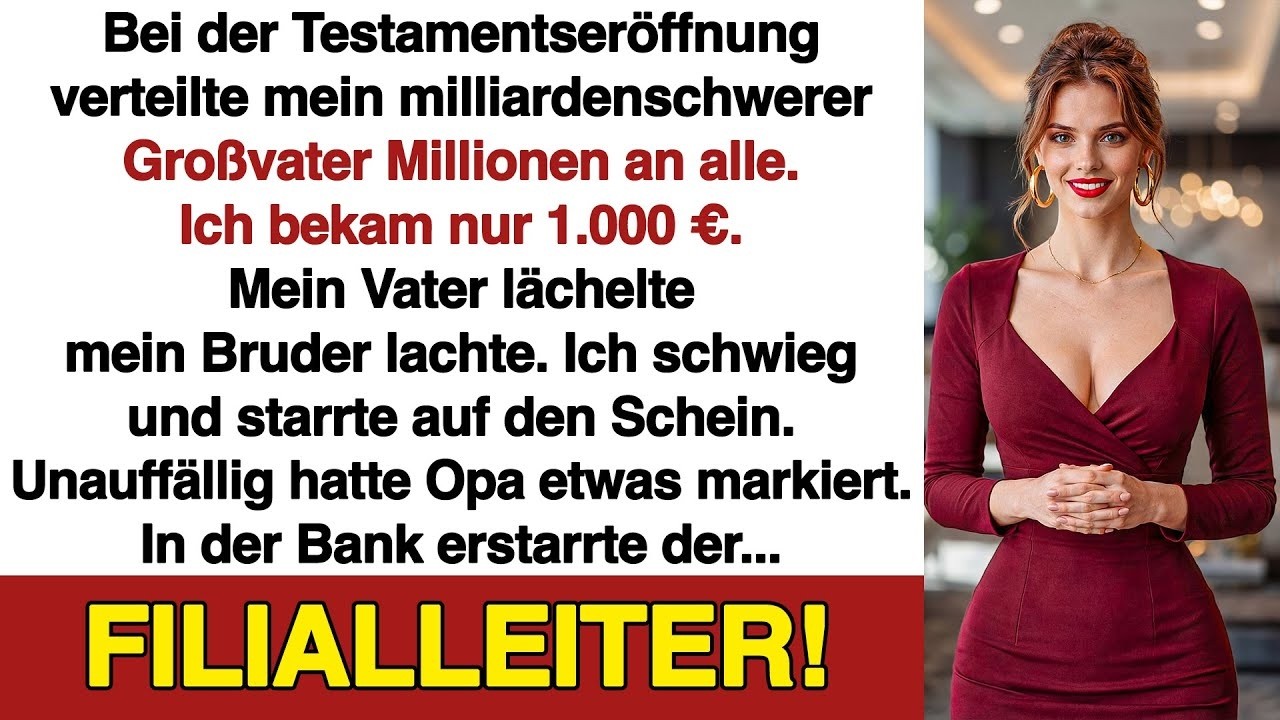 Bei der Testamentseröffnung bekamen alle Millionen – nur ich nicht! Dann
