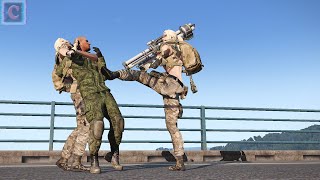 Ukrainian female marines captured a Russian gas tanker at the Kerch bridge, Arma 3