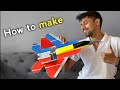 How to make rc plane  homemade mini f22 rc plane  diy f22 rc plane  diy cardboard rc airplane