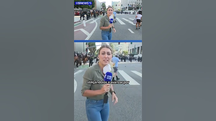 Reportera recibe disparo de bala de goma mientras cubría protestas en Los Ángeles