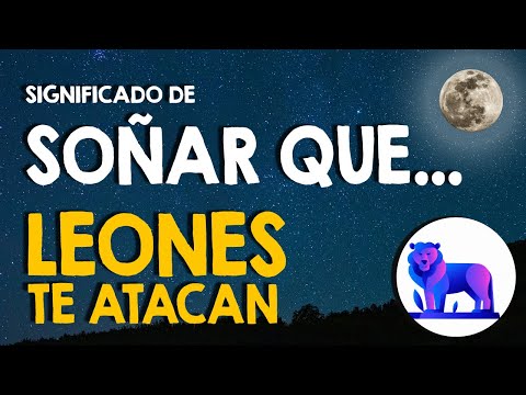 ¿Qué significa soñar con leones? 🦁 Soñar con leones que te atacan o te quieren atacar 🦁