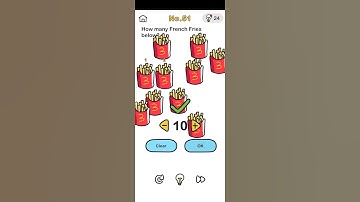 Brain Out Level 51 How many french fries below?🍟🍟🍟 #shorts