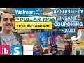 Absolutely insane extreme couponing haul  hot deals  walmart  dollar general  dollar tree