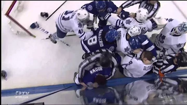 Tim Gleason Goes Beast Mode on Radko Gudas & J.T. ...