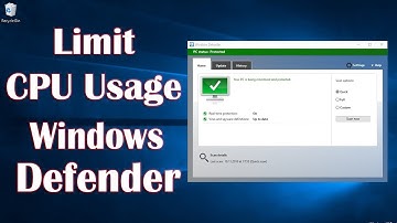 How To Limit Windows Defender CPU Usage on Windows 10