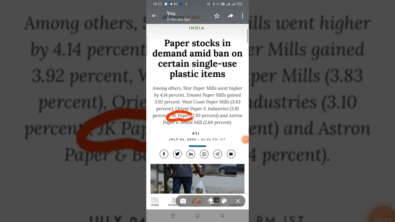 Single use plastic ban in india. companies will get benefitted . paper stocks  in share Market.