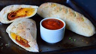 Vegan pepperoni cheese calzone (trader ...