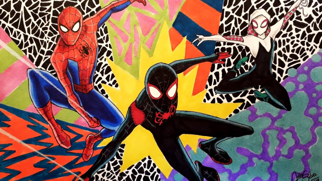 Cómo Dibujo a SPIDER-MAN Into The Spider-Verse | Dibujando a SPIDER-MAN |  Drawing Spider-Man - thptnganamst.edu.vn