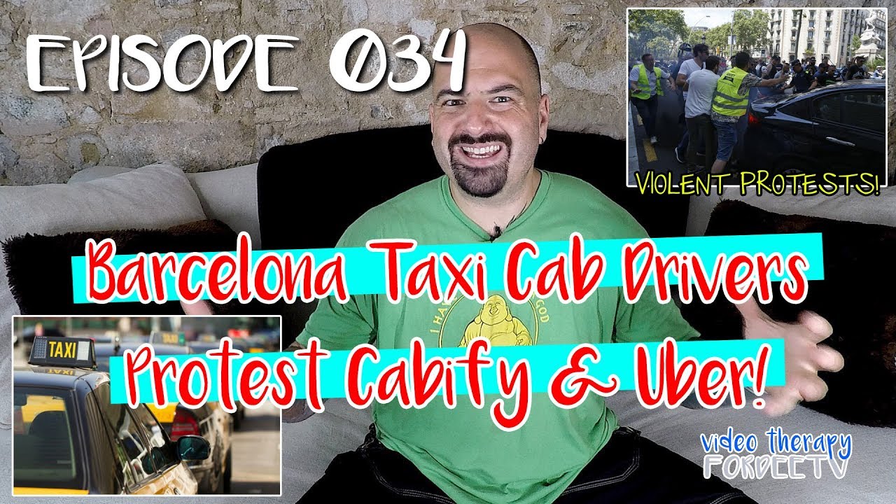 Télécharger gratuitement Images Barcelona Taxi Cab Drivers Protest Cabify Uber Vt Episode 034 le plus cool par