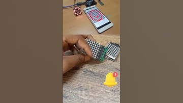 LED Matrix 8*8 Interfacing with Arduino Connection of Led matrix #youtubeshorts #shorts #arduino