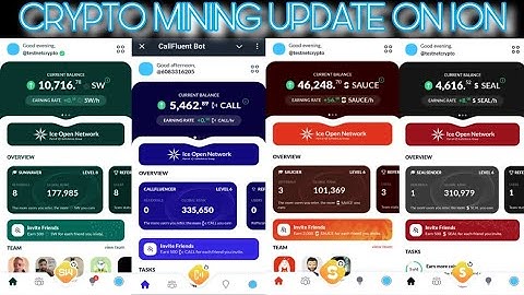 SunWaves | CallFluent | Sauses | SealSend | Start Mining Crypto On The Ice Open Network For  Free