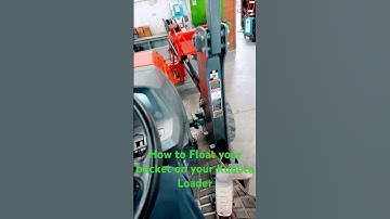 Kubota Loader Floating option. Float bucket. #kubota #loader #backhoe