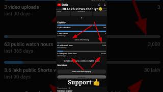 sirf 30 lakh views chahiye😒 monetization ke liye #monetization #viral #shorts