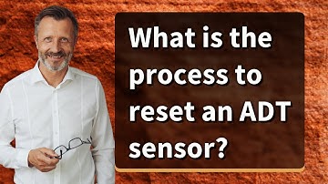 What is the process to reset an ADT sensor?