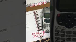 Planner Tip #Planning #Plannertio #DymoLabeler