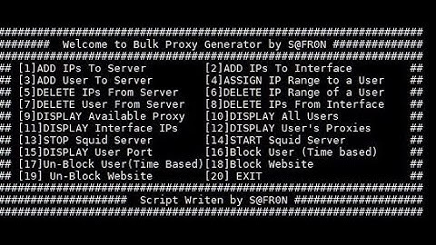 Automated Squid Proxy Script-Multiple Proxies Generator Script-Proxies Script IPv4-27 March 2021