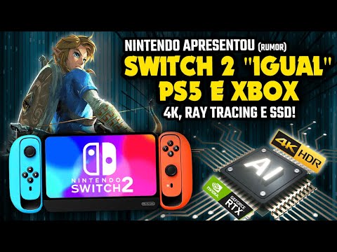 Nintendo apresentou SWITCH 2 com as MESMAS FUNÇÕES do PS5 e XBOX Series X na Gamescom, segundo rumor