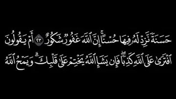 سورة الشورى كاملة _ ياسر الدوسري/شاشة سوداء/