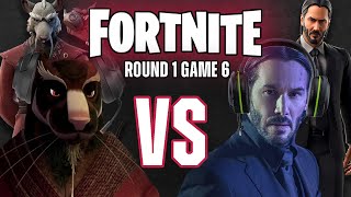 Master Splinter vs John Wick in Fortnite | Round 1 - Game 6