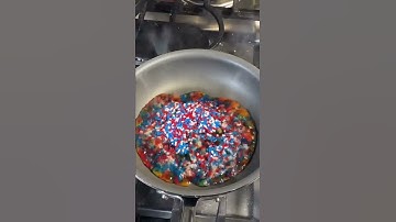 Thumbnail of #satisfying 10,000 sprinkles melting #food #cooking #shorts