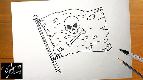 How to Draw a Pirate Flag Easy Step by Step