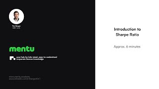 Mentu  Introduction To Sharpe Ratio