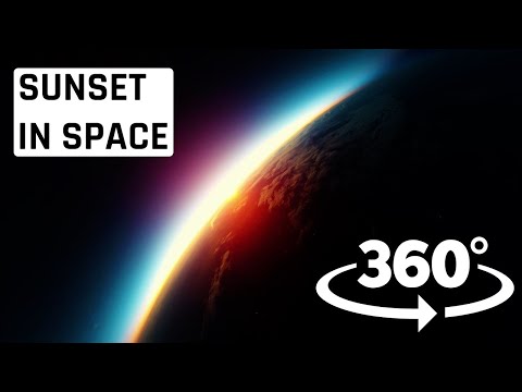 Capturing A Sunset From Space | 360 Video Hyperlapse