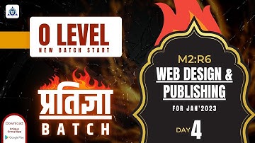 O Level Course M2 R5 | Web Designing & Publishing Full Syllabus with PDF Notes | Demo - 04