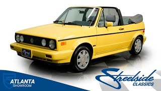 1990 Volkswagen Cabriolet  8568-ATL for sale | Charlotte, Atlanta, Dallas, Tampa, Phoenix, Nash... 1990 Volkswagen Cabriolet Specs
