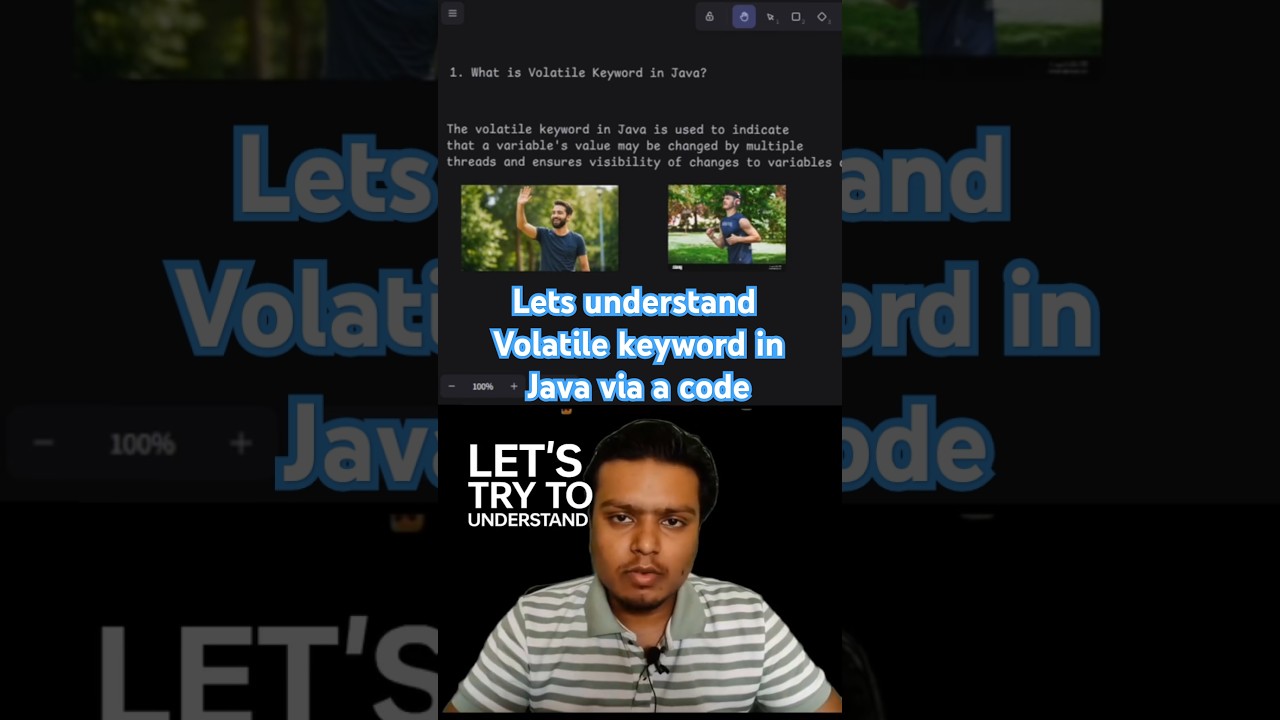 Volatile Keyword In Java - Explained via a code. #coding #programmer # ...