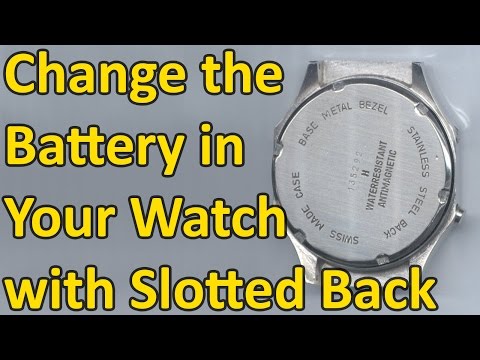 How to Change the Battery in Your Watch 