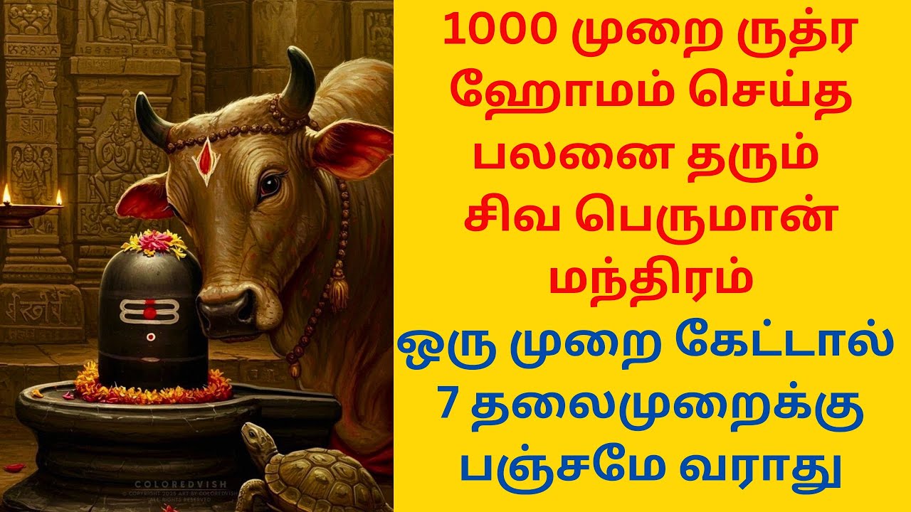 இந்த சிவ மந்திரம் கேட்டால் 7 தலைமுறைக்கு பஞ்சமே வராது